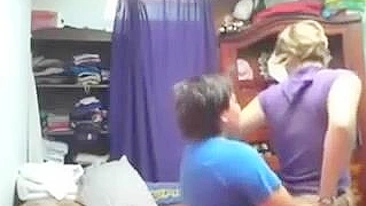 Dominant Lesbian Mom Strapon Fucks Her Submissive Daughter on Hidden Camera