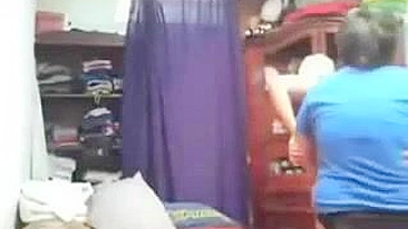 Dominant Lesbian Mom Strapon Fucks Her Submissive Daughter on Hidden Camera