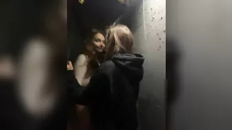 Obscene Lesbian Action - Wet Licking Builds to Powerful Squirt Filling Her Bestie's Mouth