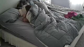 Hidden Cam Exposes My Busty Wife Jilling Off Her Creamy Pussy in Secret Every Morning!