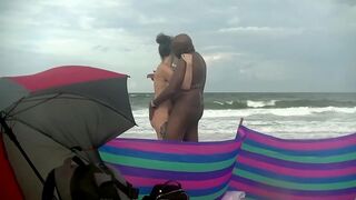 Voyeur Cam Catches Cheating Whore Wife Gasping, Impaled Deep by Huge Black Cock on Tropical Shore
