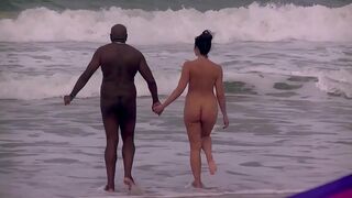 Voyeur Cam Catches Cheating Whore Wife Gasping, Impaled Deep by Huge Black Cock on Tropical Shore
