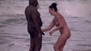 Voyeur Cam Catches Cheating Whore Wife Gasping, Impaled Deep by Huge Black Cock on Tropical Shore