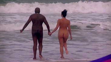 Voyeur Cam Catches Cheating Whore Wife Gasping, Impaled Deep by Huge Black Cock on Tropical Shore