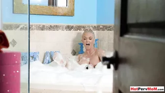Horny Stepmom Spots Peeping Stepson in Steamy Shower, Delivers Raunchy Sex Education Fuck
