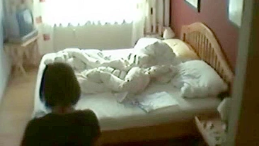 Sneaky Hidden Cam Catches Mother Fingering Herself, Moaning Loudly in Wild Orgasmic Bliss!