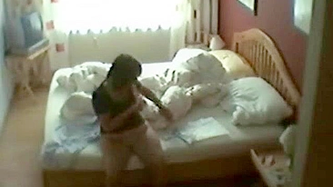 Sneaky Hidden Cam Catches Mother Fingering Herself, Moaning Loudly in Wild Orgasmic Bliss!