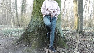 Wife's Bestie Sucks My Dick In The Public Park While Her Husband Is Not Around
