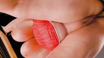 While dad is away, I prepared a surprise for my busty mom, hard anal sex