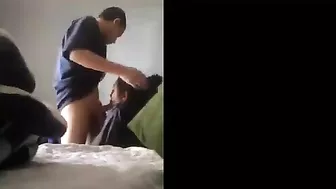 Spoiled Brat Films His Mom as She Drops to Her Knees & Deepthroats His Young Dick