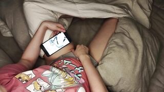 Cute Daughter Masturbates While Watching Hentai Porn And Gets Caught On Hidden Camera
