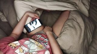Cute Daughter Masturbates While Watching Hentai Porn And Gets Caught On Hidden Camera