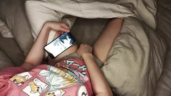 Cute Daughter Masturbates While Watching Hentai Porn And Gets Caught On Hidden Camera