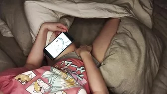 Cute Daughter Masturbates While Watching Hentai Porn And Gets Caught On Hidden Camera