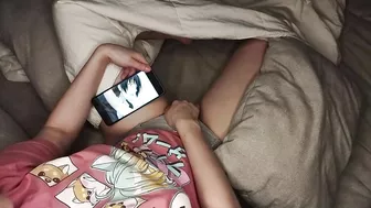 Cute Daughter Masturbates While Watching Hentai Porn And Gets Caught On Hidden Camera