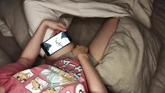 Cute Daughter Masturbates While Watching Hentai Porn And Gets Caught On Hidden Camera