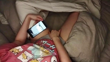 Cute Daughter Masturbates While Watching Hentai Porn And Gets Caught On Hidden Camera