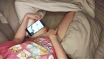 Cute Daughter Masturbates While Watching Hentai Porn And Gets Caught On Hidden Camera