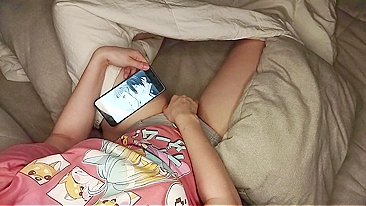 Cute Daughter Masturbates While Watching Hentai Porn And Gets Caught On Hidden Camera