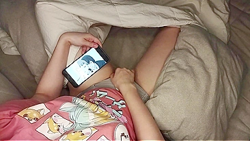 Cute Daughter Masturbates While Watching Hentai Porn And Gets Caught On Hidden Camera