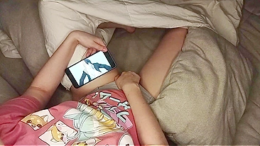 Cute Daughter Masturbates While Watching Hentai Porn And Gets Caught On Hidden Camera