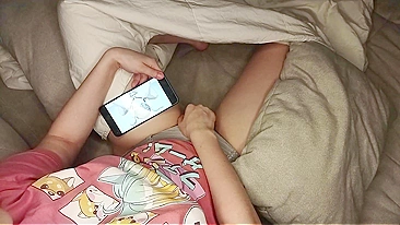 Cute Daughter Masturbates While Watching Hentai Porn And Gets Caught On Hidden Camera