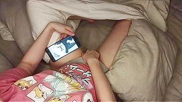 Cute Daughter Masturbates While Watching Hentai Porn And Gets Caught On Hidden Camera