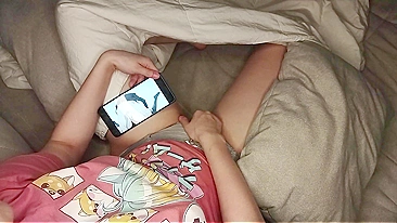 Cute Daughter Masturbates While Watching Hentai Porn And Gets Caught On Hidden Camera