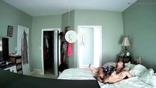 Horny Housewife Caught on Hidden Cam, Fingering Her Soaking Wet Twat in Steamy Bedroom Action!