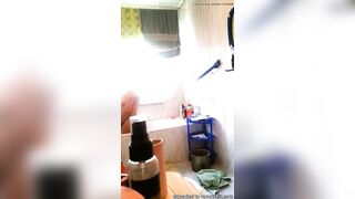 Lustful Hidden Cam Snags Wife Fingering Her Soaked Twat, Home Alone in Bathroom Heat!