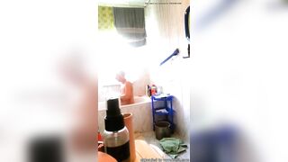 Lustful Hidden Cam Snags Wife Fingering Her Soaked Twat, Home Alone in Bathroom Heat!