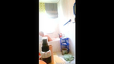 Lustful Hidden Cam Snags Wife Fingering Her Soaked Twat, Home Alone in Bathroom Heat!