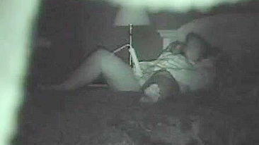 Sneaky Bedroom Spy Cam Captures Wife Rubbing Her Throbbing Slit, Aching for Fucked!