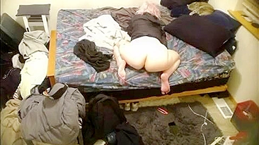 Hot MILF Exposed on Secret Cam, Jilling Off, Teasing Her Juicy Pussy, Begging for Fuck!