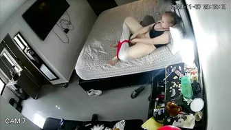 Sex-Starved Widow Bitch Rubs Her Throbbing Twat with Dildos on Secret Night Camera