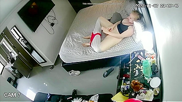 Sex-Starved Widow Bitch Rubs Her Throbbing Twat with Dildos on Secret Night Camera