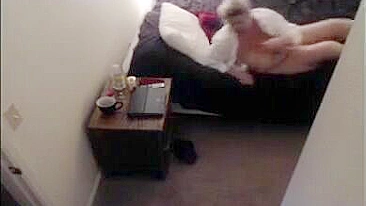 Thick Mom Caught Masturbating Her Dripping Cunt to Porn on Hidden Cam