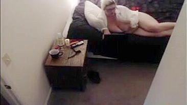 Thick Mom Caught Masturbating Her Dripping Cunt to Porn on Hidden Cam