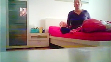 Naked Cheating Wife Squirts Hard Masturbating, Hubby Secretly Records Her Filthy Solo Show