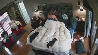 Sneaky Spy Cam Films Dad Savagely Fucking Mom's Juicy Twat, Hidden in Parents' Bedroom