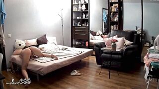 Hidden IP Camera Exposes My Slutty Mom Frantically Fingering in Bed, Instead Of Going To Work