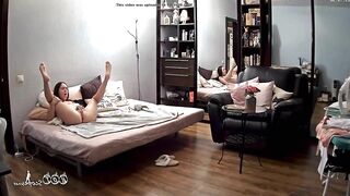 Hidden IP Camera Exposes My Slutty Mom Frantically Fingering in Bed, Instead Of Going To Work