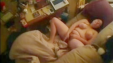 Secret IP Camera Spots My Dirty Mom Desperately Fingering in Bed, Skipping Work