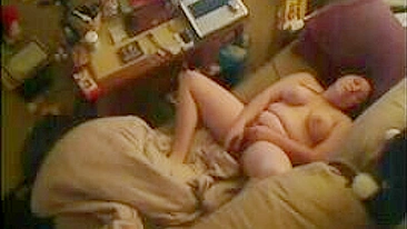 Secret IP Camera Spots My Dirty Mom Desperately Fingering in Bed, Skipping Work