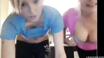 Horny Mom Joins Daughter, Streaming Big Naked Tits on Webcam  Incest-Show for Cash Earnings