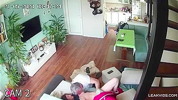 Perv Dad Ravages Slutty Daughter's Juicy Cunt in Incest Tape, Exposed by Sneaky IP Cam