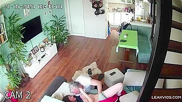 Perv Dad Ravages Slutty Daughter's Juicy Cunt in Incest Tape, Exposed by Sneaky IP Cam