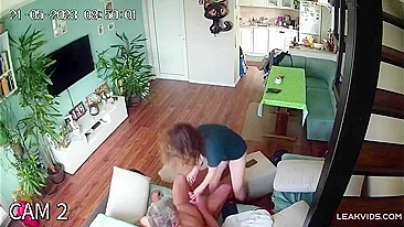 Perv Dad Ravages Slutty Daughter's Juicy Cunt in Incest Tape, Exposed by Sneaky IP Cam