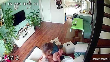 Perv Dad Ravages Slutty Daughter's Juicy Cunt in Incest Tape, Exposed by Sneaky IP Cam