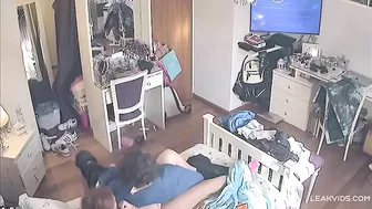 Midnight Incest Rampage, Voyeur IP Cam Films Brother's Throbbing Cock Fucked Sister's Dripping Slit